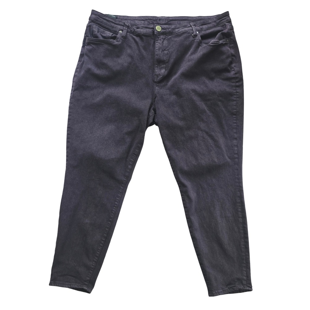 Kut from the Kloth Women 20W Plum Purple Skinny Jeans Plus Size Stretch‎ Denim